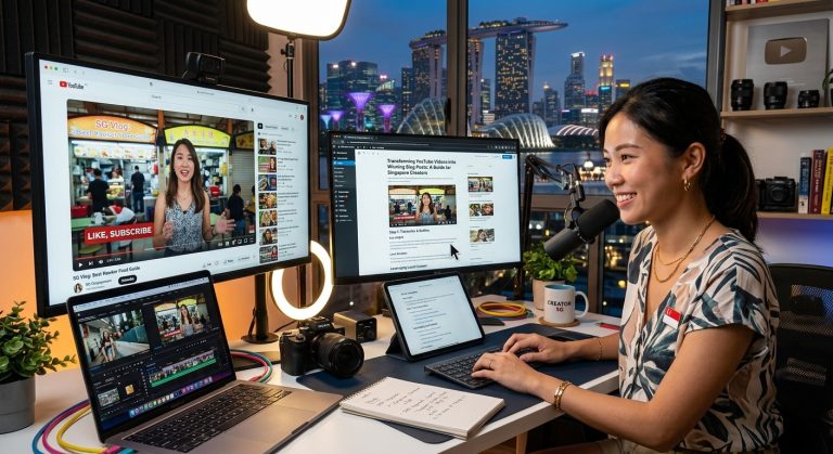 How to Repurpose YouTube Videos into Blog Posts for Singapore Creators