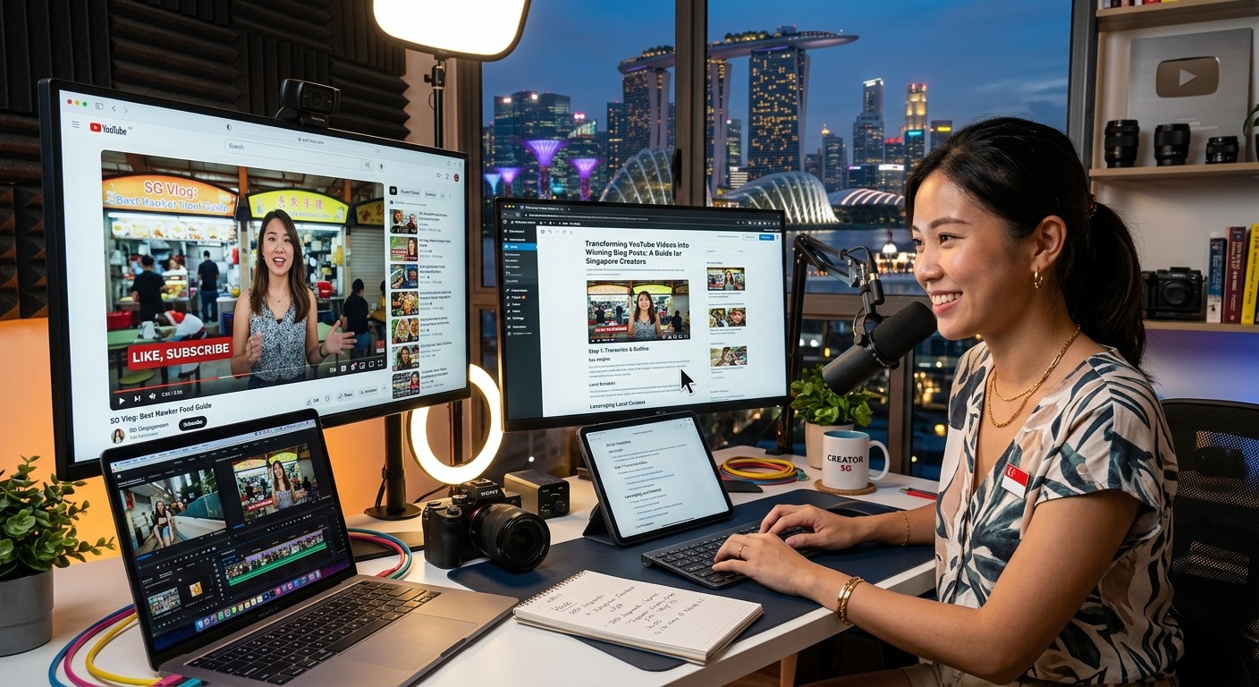 How to Repurpose YouTube Videos into Blog Posts for Singapore Creators